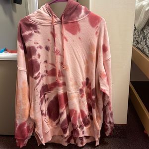 Medium over-sized American Eagle tie dye hoodie